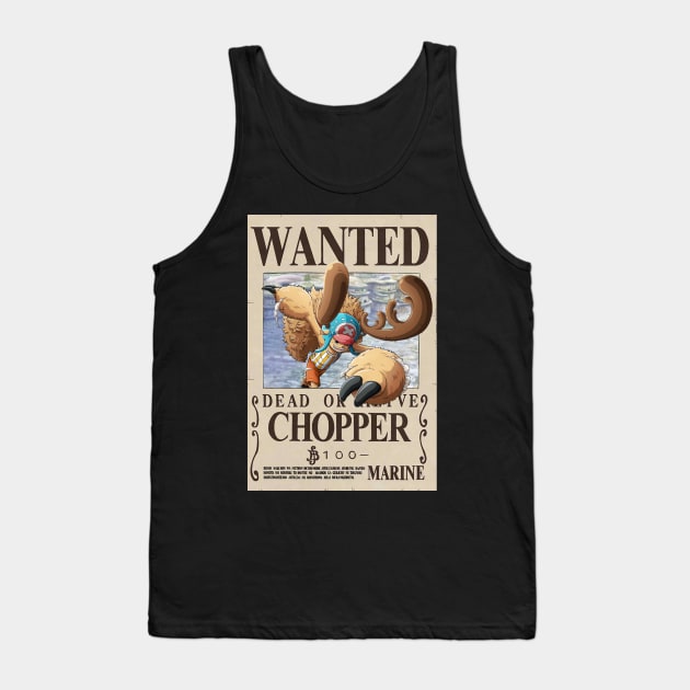 Chopper Wanted Tank Top by joshgerald